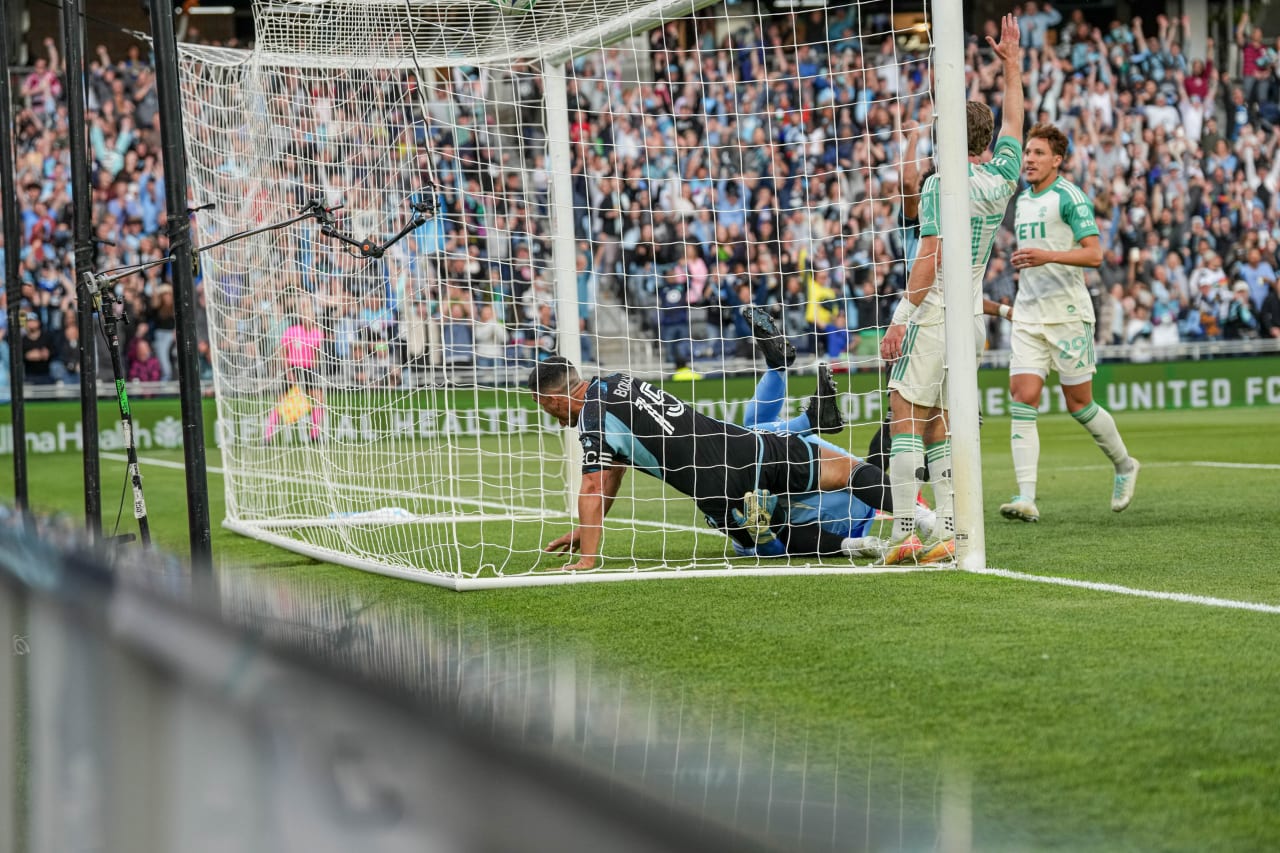 Michael Boxall in Net After Scoring