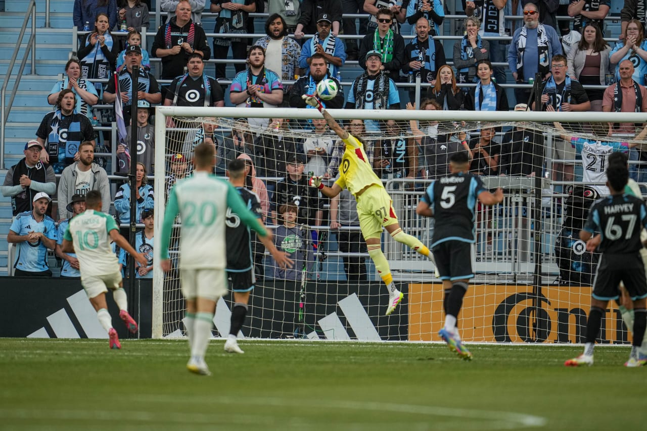 Dayne St. Clair Sees the Ball Over the Crossbar