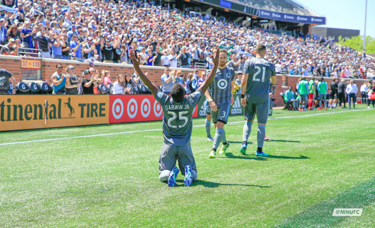 Weekly Recap: Memorial Day Weekend Edition - Darwin Quintero celebrates in front of the fans