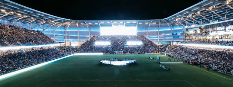 Can't Miss Games in 2020 - Allianz Field lights up with pregame light show.