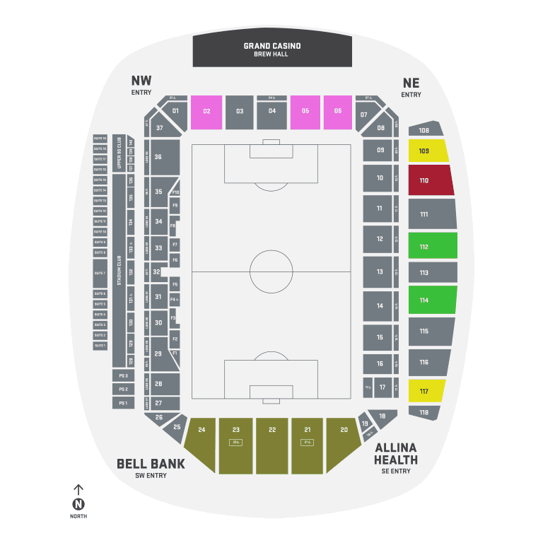 Allianz Field Group Seating Map